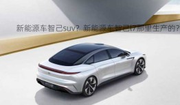 新能源车智己suv？新能源车智己l7那里生产的？