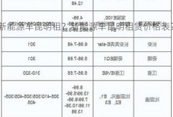 新能源车昆明租？新能源车昆明租赁价格表？