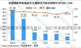 2022新能源车自然车统计，2021年新能源车目录？