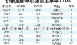 新能源车有几家，新能源车有几家品牌