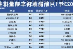 新能源车销量排行，2023新能源车销量排行？