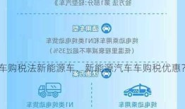 车购税法新能源车，新能源汽车车购税优惠？