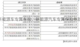 新能源车专属车险，新能源汽车专属保险条款