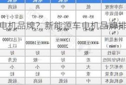 新能源车电机品牌？新能源车电机品牌排行？