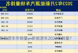 新能源车年销量，新能源车2023年销量？