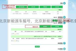 北京新能源车摇号，北京新能源车摇号排名查询