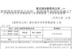 新能源车政府怎么补贴，新能源车政府补贴截止？