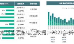 国家新能源车电池数据，2021年新能源电池