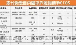 新能源车自燃排行，新能源车自燃排行榜最新？