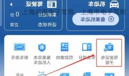 上海启用电子驾照，上海市电子驾照