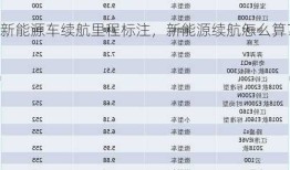 新能源车续航里程标注，新能源续航怎么算？