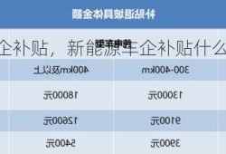 新能源车企补贴，新能源车企补贴什么时候开始的