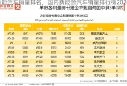 国内新能源车销量排名，国内新能源汽车销量排行榜2020？