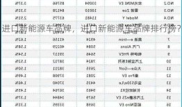 进口新能源车品牌，进口新能源车品牌排行榜？