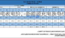 新能源车充电表电价，新能源充电表电价标准？