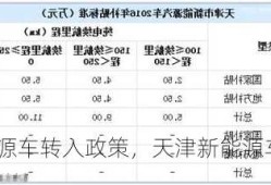 天津新能源车转入政策，天津新能源车过户新政策