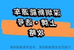 深圳新能源车选号，深圳新能源车选号技巧