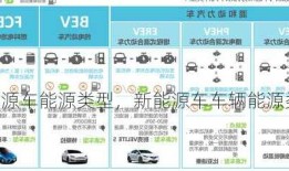 新能源车能源类型，新能源车车辆能源类型