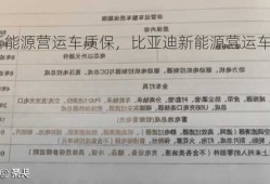 比亚迪新能源营运车质保，比亚迪新能源营运车质保多久？