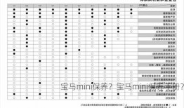 宝马mini保养？宝马mini保养手册？