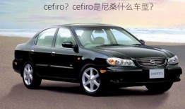 cefiro？cefiro是尼桑什么车型？