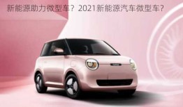 新能源助力微型车？2021新能源汽车微型车？