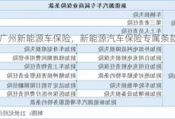 广州新能源车保险，新能源汽车保险专属条款？