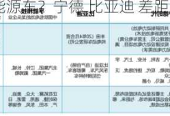 宁德比亚迪新能源车？宁德 比亚迪 差距 差别在哪里？