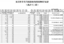 免购置税新能源车目录，免购置税新能源车目录2023？