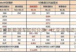 比亚迪新能源车如何分类，比亚迪电动车分类？