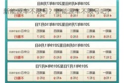 新能源车不限号？新能源车不限号吧？