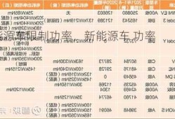 新能源车限制功率，新能源车 功率