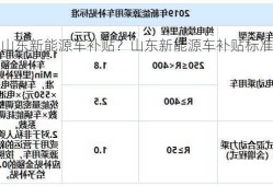 山东新能源车补贴？山东新能源车补贴标准？