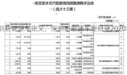 深圳新能源车定义，深圳新能源车型目录2020年