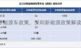 深圳新能源车政策，深圳新能源政策解读？