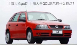 上海大众gol？上海大众GOL高尔有什么特点？