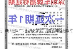 深圳新能源车指标过期，深圳新能源车牌指标延期