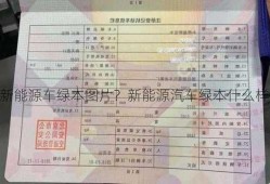 新能源车绿本图片？新能源汽车绿本什么样子？