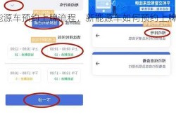 新能源车预约上牌流程，新能源车如何预约上牌？