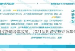 深圳买新能源车政策，2021深圳购买新能源车条件？