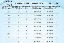 新能源车电池查询？新能源电动车查询？