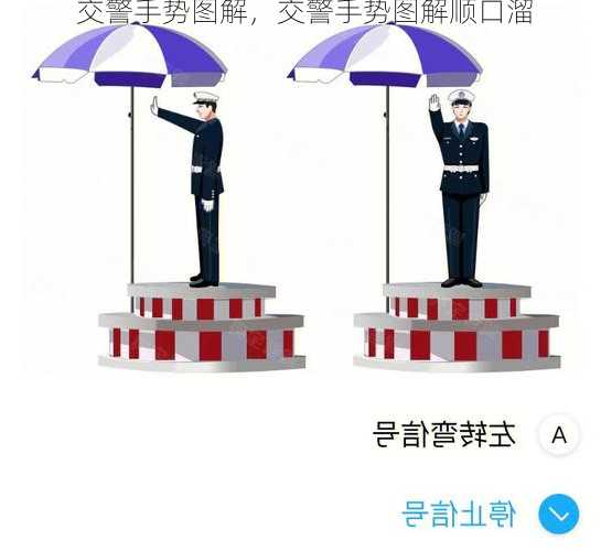 交警手势图解，交警手势图解顺口溜