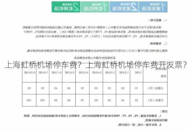 上海虹桥机场停车费？上海虹桥机场停车费开发票？