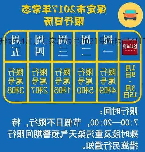 石家庄限号2021最新限号4月，石家庄限号2021最新限号4月1日