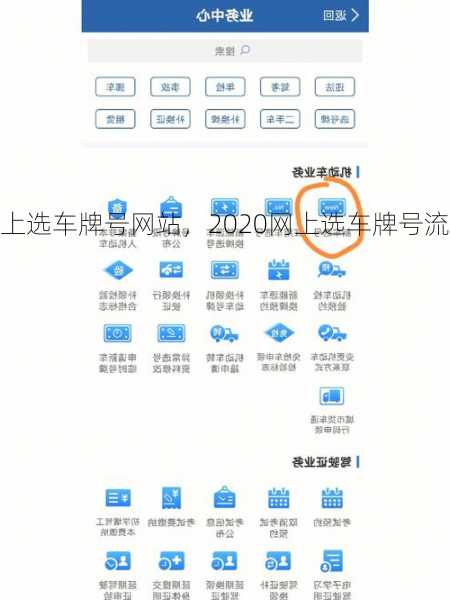 网上选车牌号网站，2020网上选车牌号流程