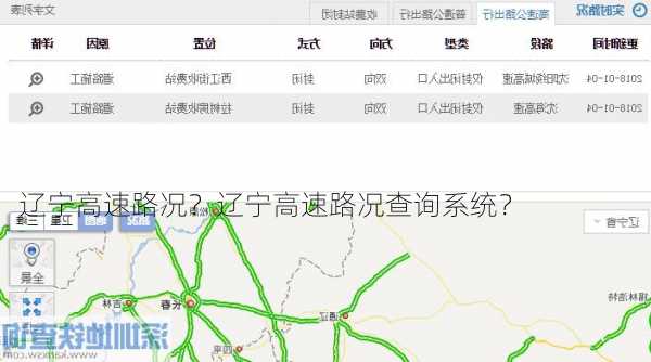 辽宁高速路况？辽宁高速路况查询系统？