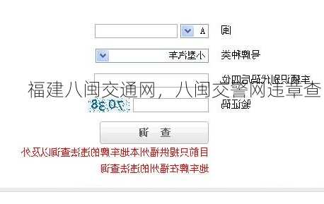 福建八闽交通网，八闽交警网违章查