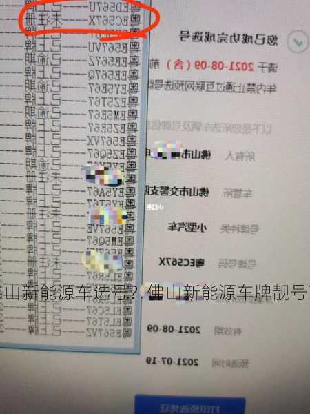 佛山新能源车选号？佛山新能源车牌靓号？