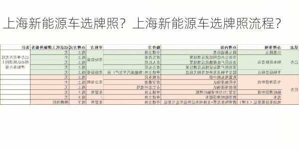 上海新能源车选牌照？上海新能源车选牌照流程？