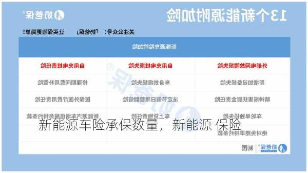 新能源车险承保数量，新能源 保险